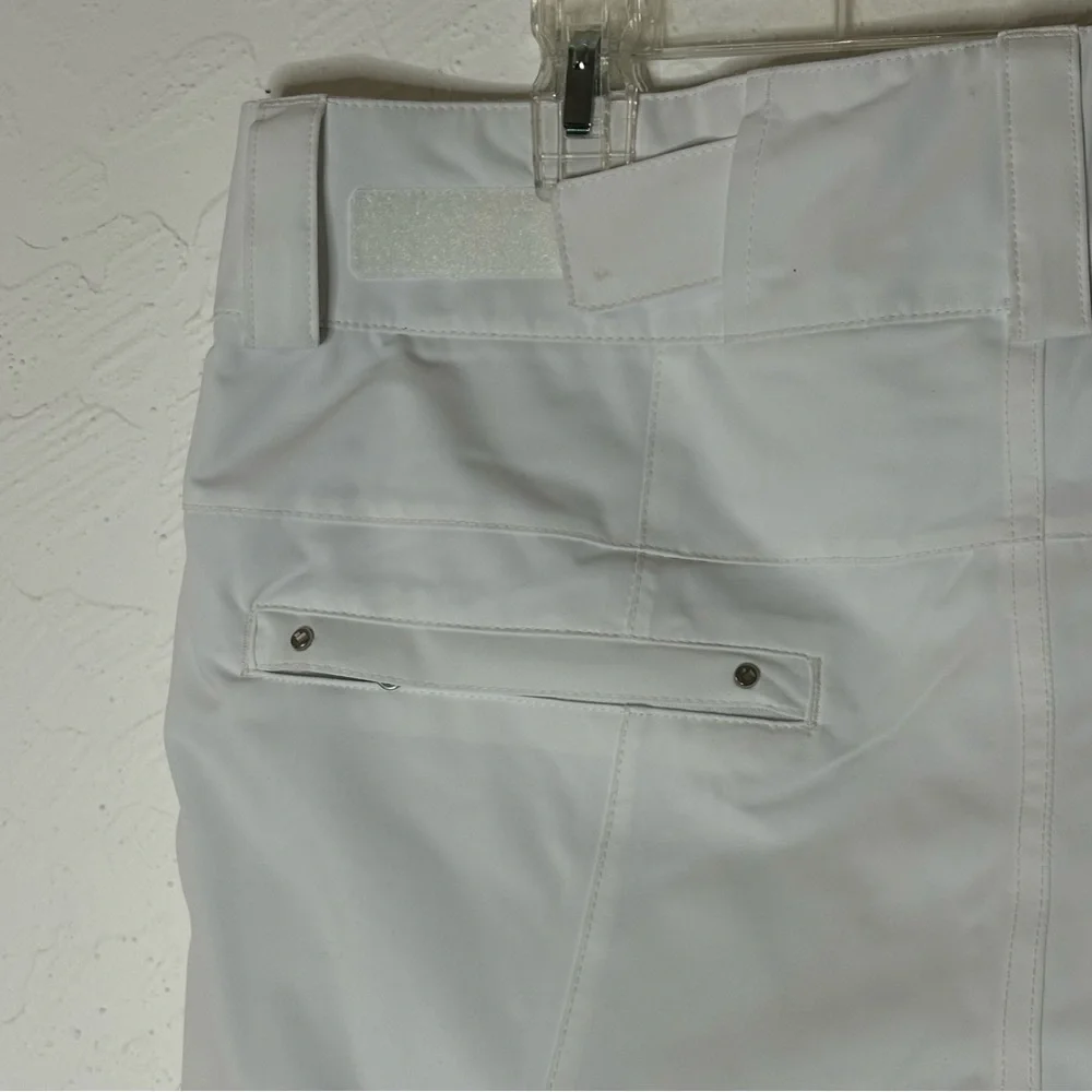 Obermeyer Malta‎ Women's Size 12 White Ski Snowboard Pants Pockets Insulated